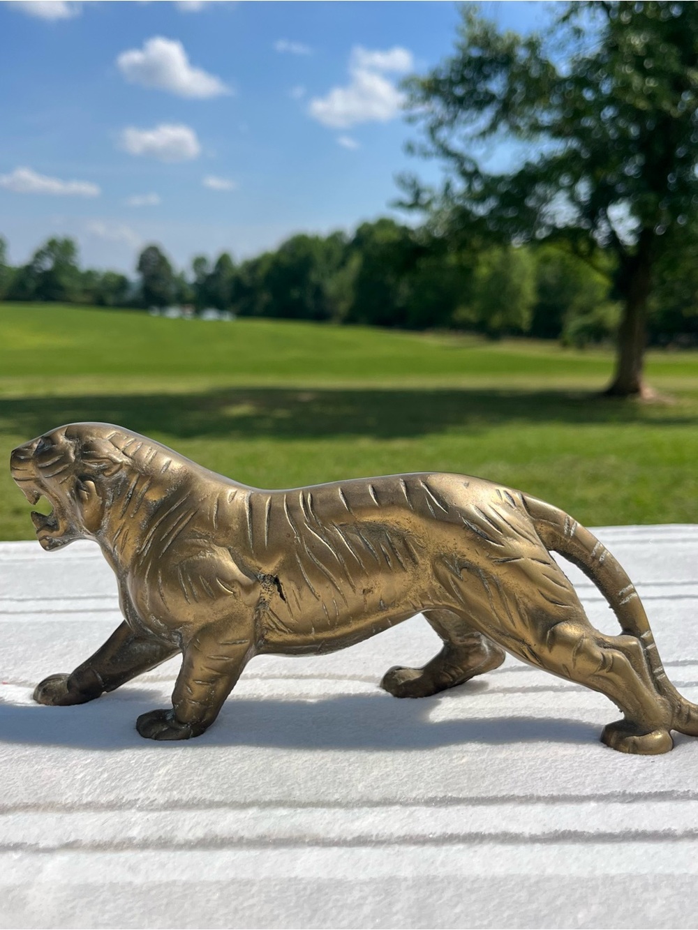 Handmade Vintage Brass Panther - Picture 2 of 5